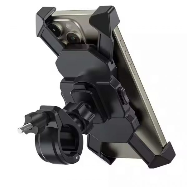 Bike Phone Mount Holder Aluminum Motorcycle Phone Holder Mount with 360° Rotation for iPhone