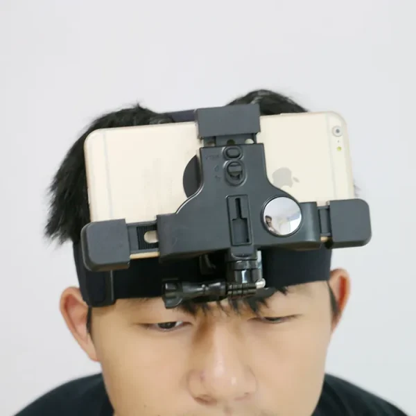 New Action Camera Head Strap Mount Outdoor Video Shooting Accessories Head Headband Phone Bracket Clip